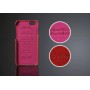 Housse Etui Cuir Véritable Litchi Motif Rouge iPhone 6 4.7" pouces