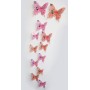 12 Pièces 3D Stickers Papillon I love You Décoration Maison Butterfly 3d