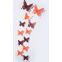 12 Pièces 3D Stickers Papillon Cœur Design Décoration Maison Butterfly 3d