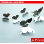 24 Pièces 3D Stickers Papillon Miroir Décoration Maison Butterfly 3d