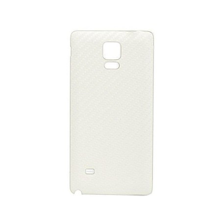 Batterie Cache Fibre Carbone Blanc Samsung Galaxy Note 4 SM-N910F
