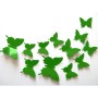 12 Pièces 3D Stickers Papillon Vert Citron Décoration Maison Butterfly 3d