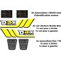 Kit 6 Stickers moto DAX Honda Couleur Personnalisable Type Origine