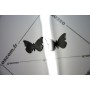 Noir 100 Pièces 3x2 cm 3D Stickers Papillon Acrylique Décoration Maison 3d