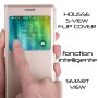 Housse Etui Flip S view Noir Samsung Galaxy A7 Veille Auto Smart Case Cover