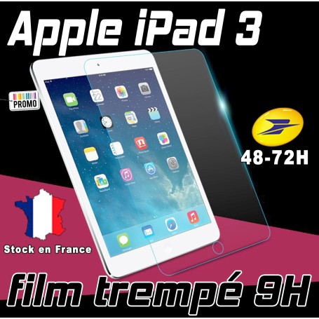 Film de protection Ecran Verre Trempé renforcé Apple iPad 3 Film tempered ipad 3 4g