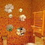 25 Pétales 3D Acrylique Stickers Hibiscus Miroir Décoration Mural Fleurs Maison Butterfly 3d