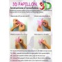 12 Pièces 3D Stickers Papillon Blanc Printemps Décoration Maison Butterfly 3d