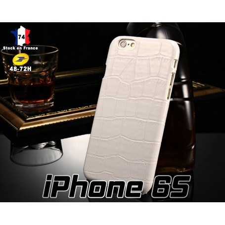 Housse Etui Coques Motif Alligator Blanc Apple iPhone 6S