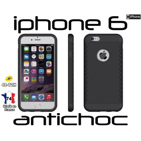 Coque iPhone 6 Noir Slim Armor Robuste Hybride Housse Antichoc