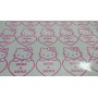 Stickers "Bébé à bord Hello Kitty " Lilas 14x10 cm Promo fille Découpe FR 045