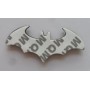 2 pièces Métal Bat Man badge Noir autocollant de voiture de moto 3D Étiquette d'insigne d'emblème