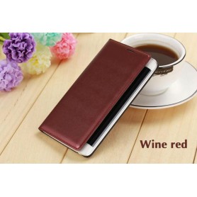 Etui Flip Cover Rouge Vin pour Samsung Galaxy Note Edge